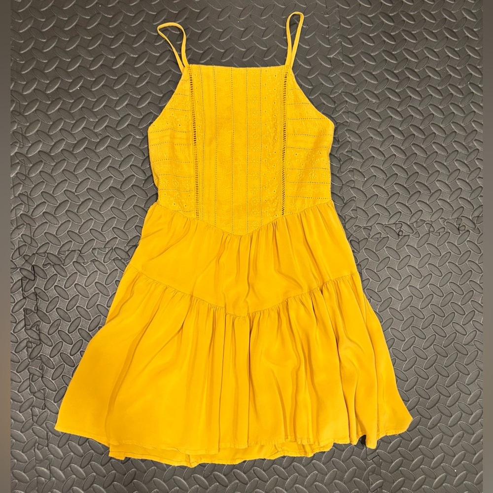 Wild Fable Yellow Sundress with Spaghetti Straps Womens size small